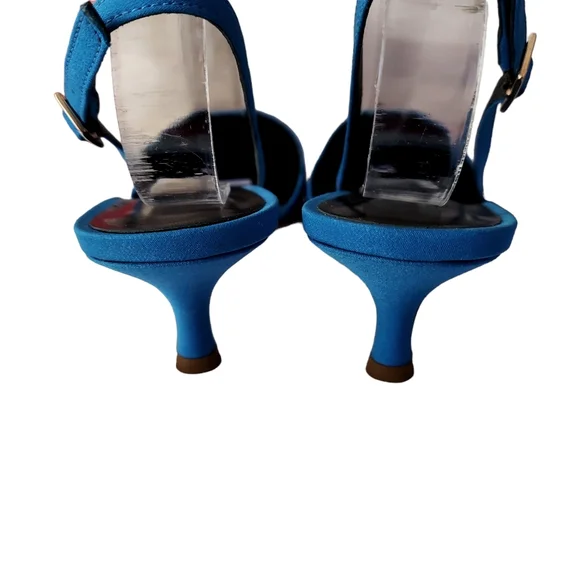 Tibi Blue Slingback Heels - Picture 5 of 8